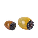 GobekUsa Glass Hazelnut Pinecone Ornament Home Decor