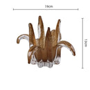 GobekUsa Glass Petal Candle Holder for Home Decoration and Storage