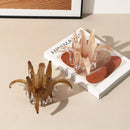 GobekUsa Glass Petal Candle Holder for Home Decoration and Storage