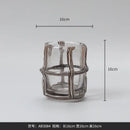 GobekUsa Clear Glass Cross Flower Vase - Home Decor & Terrarium Display