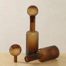 GobekUsa Clear Glass Vase with Lid, Home Decor, Aromatherapy Bottle & Candle Holder