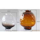 Glass Vase Gradient Finish for Flower Arrangements and Modern Home Decor Tabletop Accent