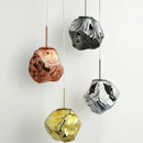GobekUsa Ice Glass Pendant Light for Hallway Dining Living Bedroom - Modern Hanging Lamp