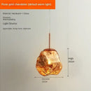 GobekUsa Ice Glass Pendant Light for Hallway Dining Living Bedroom - Modern Hanging Lamp