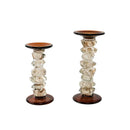 GobekUsa Glass Splicing Candelabrum for Wedding Table Home Decoration