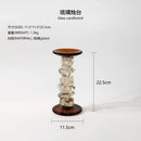 GobekUsa Glass Splicing Candelabrum for Wedding Table Home Decoration