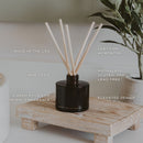 Farmhouse Amber Tinted Glass Jar Reed Diffuser by Sweet Water Decor