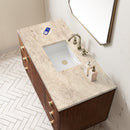 James Martin Amberly 48" Dual Mount Single Bathroom Vanity, Mid-Century Walnut