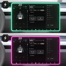 Model 3/Y Music-Synced RGB Ambient Lighting With Wireless Charging Phone Mount