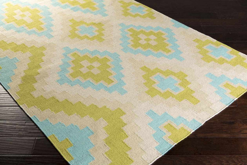 Ailey Global White/Lime Area Rug