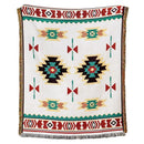 GobekUsa Beach Blanket Sofa Cover - American Country Plaid Blanket - Cotton Tassel Throw Tapestry