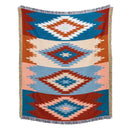 GobekUsa Beach Blanket Sofa Cover - American Country Plaid Blanket - Cotton Tassel Throw Tapestry