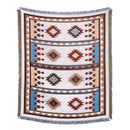 GobekUsa Beach Blanket Sofa Cover - American Country Plaid Blanket - Cotton Tassel Throw Tapestry