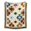 GobekUsa Beach Blanket Sofa Cover - American Country Plaid Blanket - Cotton Tassel Throw Tapestry