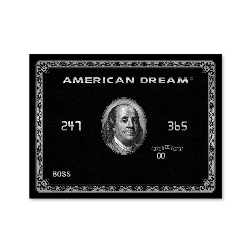 American Dream Card Canvas