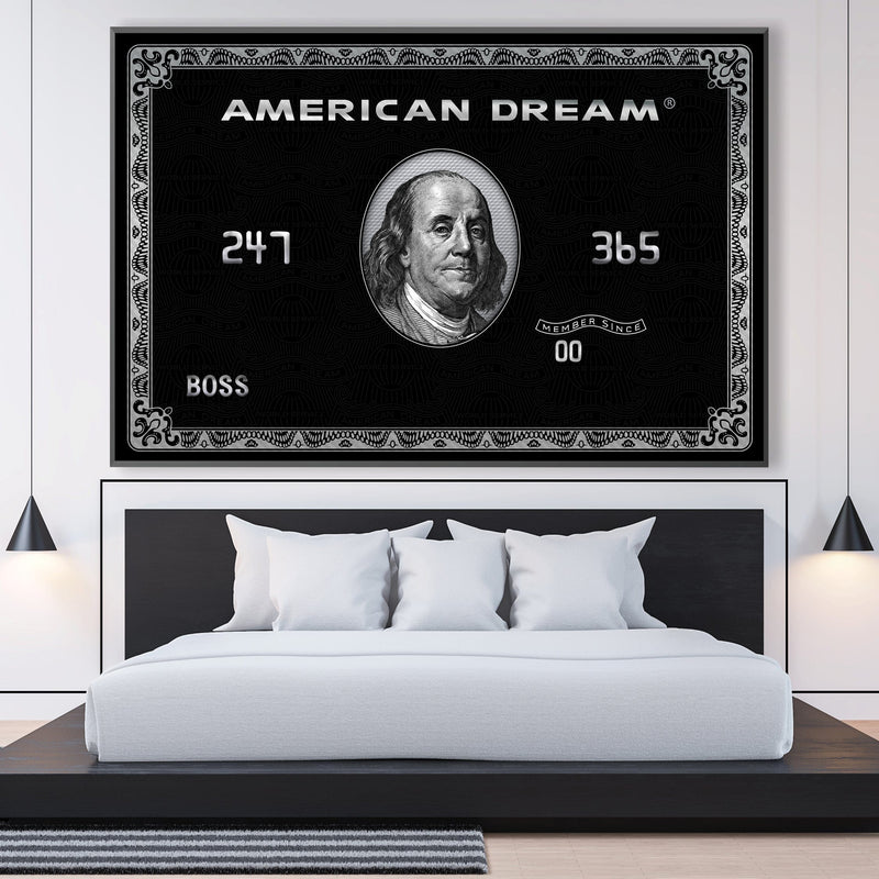 American Dream Card Canvas