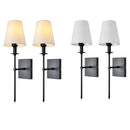 GobekUsa American Fabric Wall Lamp for Dining Living Bedroom Bathroom Hotel Stair Mirror