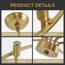 GobekUsa Iron Art Retro Chandelier Light, American Farmhouse Industrial Pendant Lamp