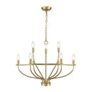 GobekUsa Iron Art Retro Chandelier Light, American Farmhouse Industrial Pendant Lamp