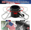 American Flag with Pole for Outside House - 5ft Wall Mount Flag Pole Kit with 3x5 Embroidered US Flag, Stainless Steel Flagpole, Tangle-Free Ball Bearing Rings, Aluminum Holder Bracket