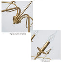 GobekUsa American Iron Chandelier Light for Living Room Kitchen Bedroom Study Candle Lighting