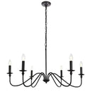 GobekUsa American Iron Chandelier Light for Living Room Kitchen Bedroom Study Candle Lighting