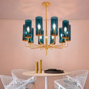 GobekUsa American Lustre Glass Chandelier LED Pendant Light Fixture