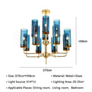 GobekUsa American Lustre Glass Chandelier LED Pendant Light Fixture