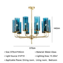 GobekUsa American Lustre Glass Chandelier LED Pendant Light Fixture