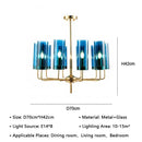 GobekUsa American Lustre Glass Chandelier LED Pendant Light Fixture