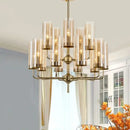 GobekUsa American Lustre Glass Chandelier LED Pendant Light Fixture