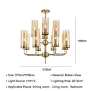 GobekUsa American Lustre Glass Chandelier LED Pendant Light Fixture