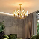 GobekUsa American Lustre Glass Chandelier LED Pendant Light Fixture