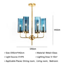 GobekUsa American Lustre Glass Chandelier LED Pendant Light Fixture