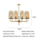 GobekUsa American Lustre Glass Chandelier LED Pendant Light Fixture