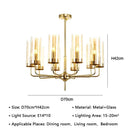 GobekUsa American Lustre Glass Chandelier LED Pendant Light Fixture