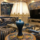 GobekUsa American Luxury Ceramic Table Lamp - European Style Bedroom Bedside Light