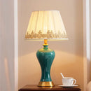GobekUsa American Luxury Ceramic Table Lamp - European Style Bedroom Bedside Light