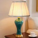 GobekUsa American Luxury Ceramic Table Lamp - European Style Bedroom Bedside Light