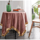 GobekUsa Gold Velvet Wedding Table Cloth - Premium American Retro Decor