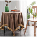 GobekUsa Gold Velvet Wedding Table Cloth - Premium American Retro Decor