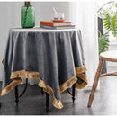 GobekUsa Gold Velvet Wedding Table Cloth - Premium American Retro Decor