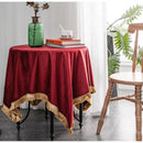 GobekUsa Gold Velvet Wedding Table Cloth - Premium American Retro Decor