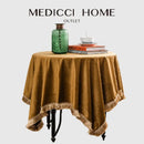 GobekUsa Gold Velvet Wedding Table Cloth - Premium American Retro Decor