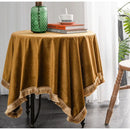 GobekUsa Gold Velvet Wedding Table Cloth - Premium American Retro Decor