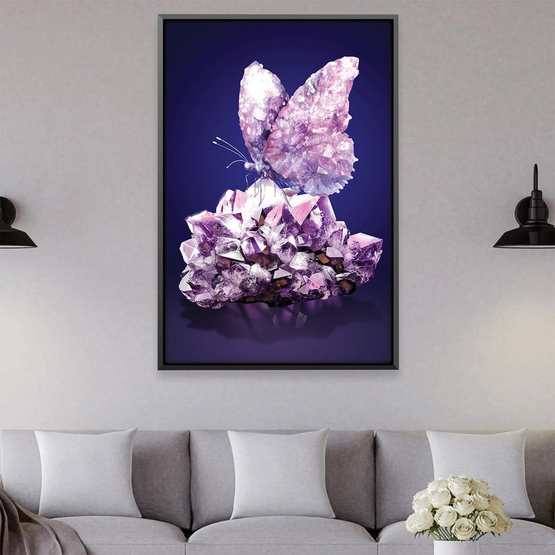 Amethyst Butterfly Canvas