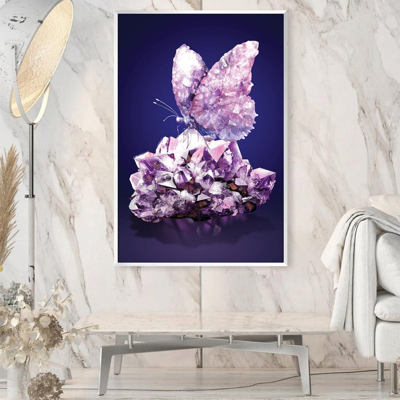 Amethyst Butterfly Canvas