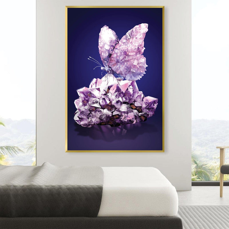 Amethyst Butterfly Canvas