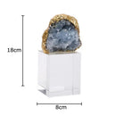 GobekUsa Amethyst Crystal Base Desk Ornament for Room Aesthetics