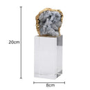 GobekUsa Amethyst Crystal Base Desk Ornament for Room Aesthetics